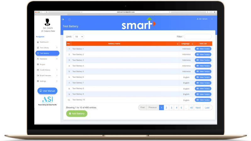 Test Batteries Smart